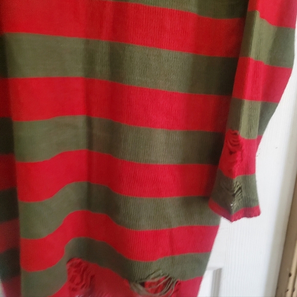 Hot Topic A Nightmare On Elm Street Freddy Krueger Distressed Dress, Large - Picture 5 of 8